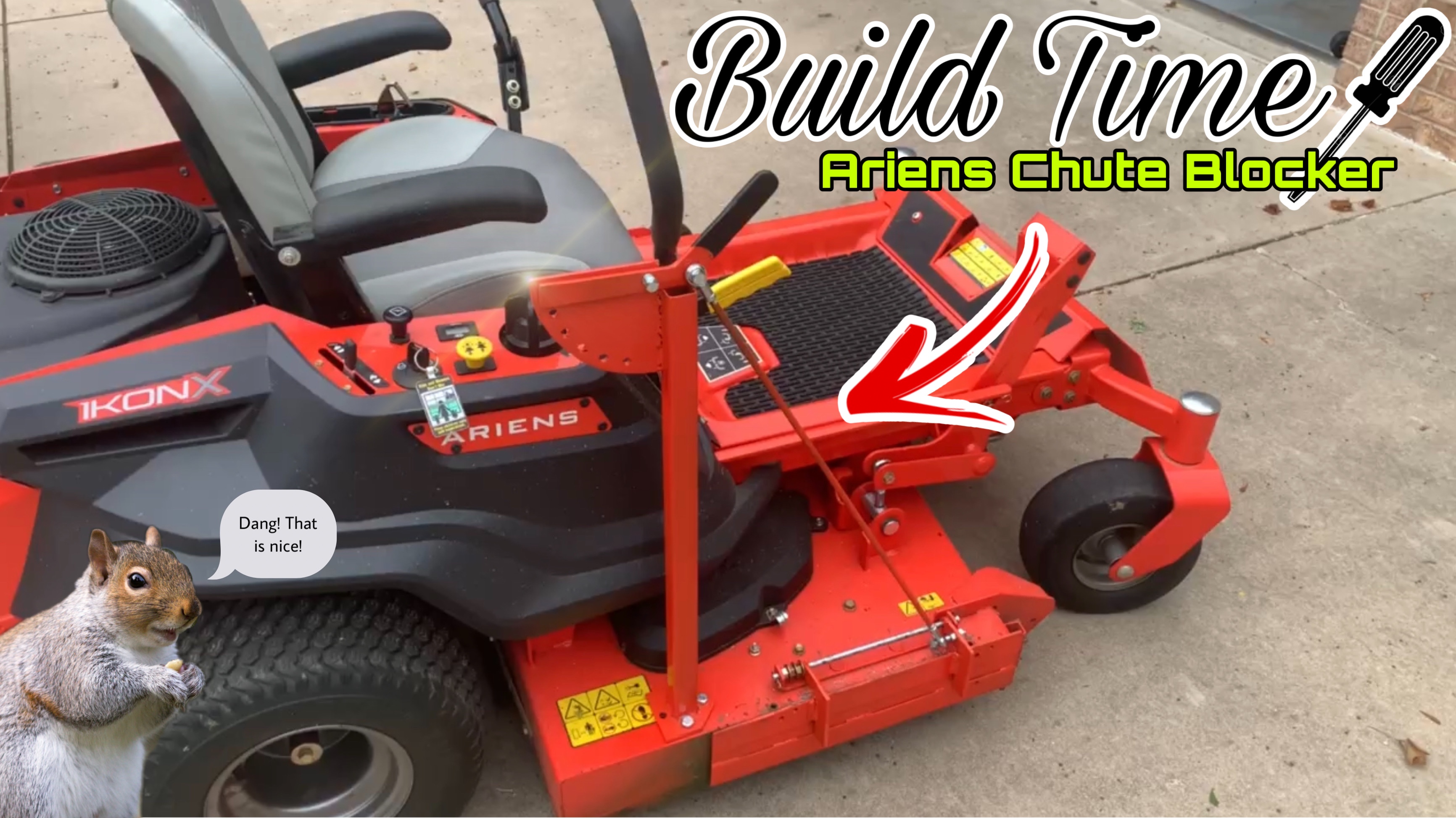 Build Time: Ariens IconX Zero Turn Chute Blocker